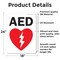 Signmission AED Sign (with graphic), 18 in W x Rectangle, Vinyl Decal OS-2PACK-MISC-D-1824-L-19478 - alternate 4
